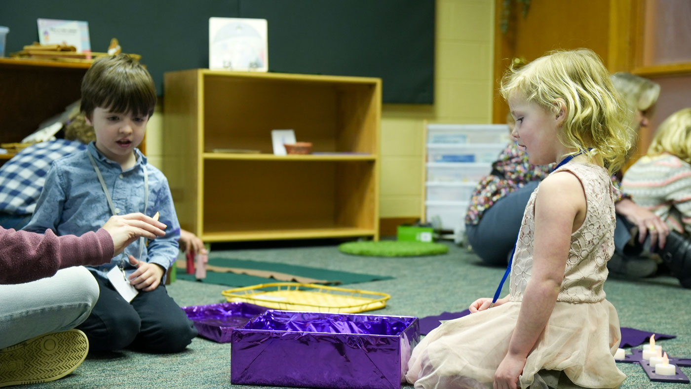 Children participating in ministry at Christ Memorial Church